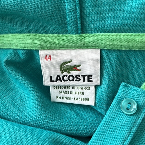Lacoste Sleeveless Hoodie Piping Pockets Top Logo Patch - Picture 6 of 8